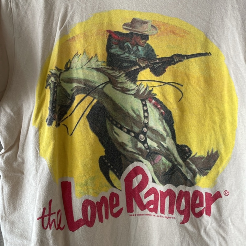The Lone Ranger t shirt medium is my unisex size